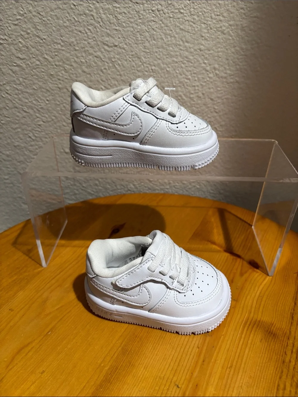 Nike Kids White Athletic Sneakers - Classic Casual Shoes 2C